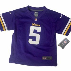 NWT nike boys large Vikings bridgewater jersey